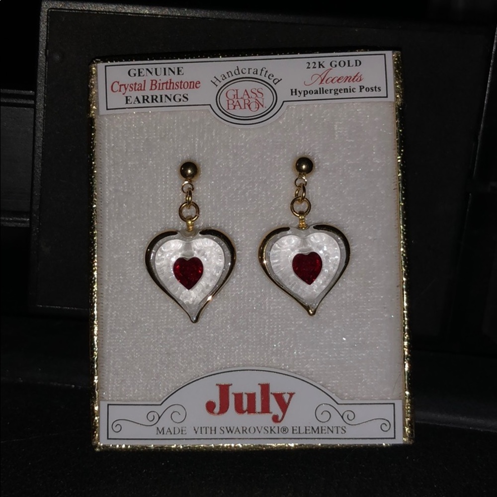 Birthday Heart Earrings